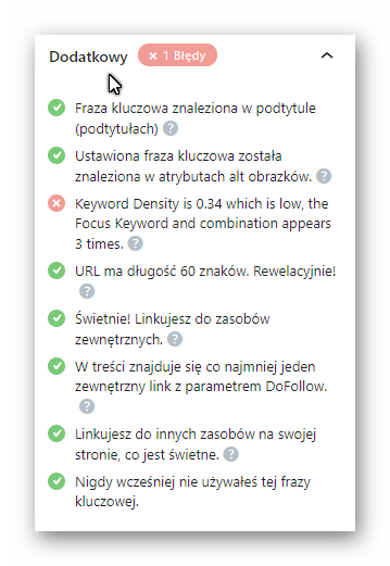 Dodatkowe wskazówki SEO